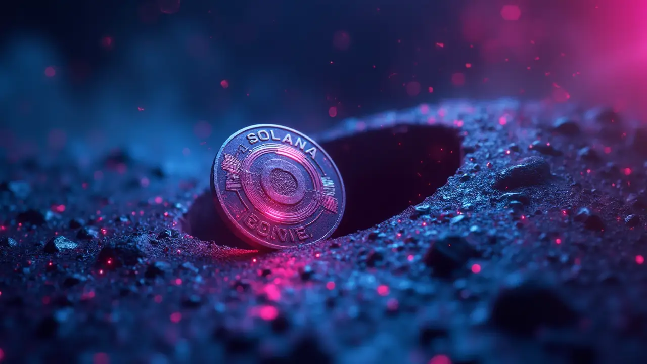 Solana crypto token falling